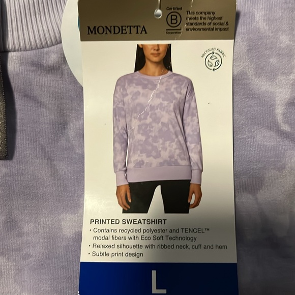 Women’s Mondetta Purple Sweatshirt - Picture 3 of 3